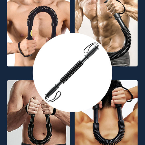 Power Bar Spring Exerciser Expande O Peito Para 56,8 Cm