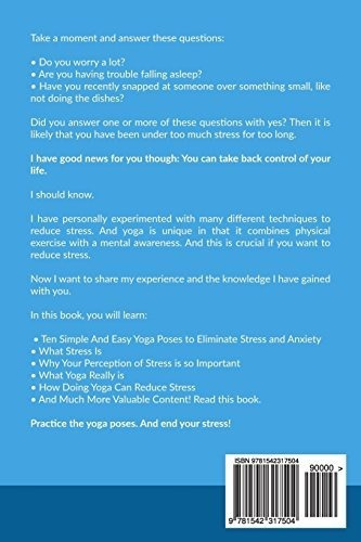Book : Yoga Yoga For Beginners 10 Super Easy Poses To Reduc