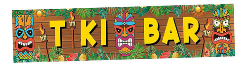 Material De Festa Tiki Bar Banner Festa Havaiana Pano De