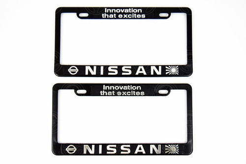 Par Marcos Porta Placas Autos Y Camionetas Nissan Inno Eng