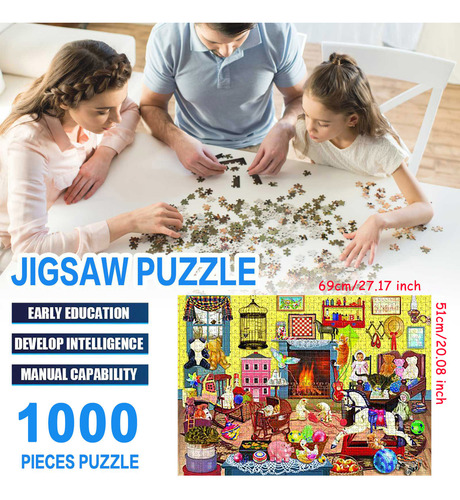 Juego De Rompecabezas Grande De 1000 Piezas H Adults Puzzles