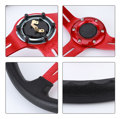 Volante De Cuero Sintético Universal Modificado Para Automóv