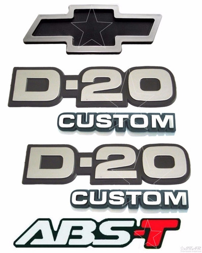 Emblemas D20 Custom + Gravata + Abst - 1993 À 1997