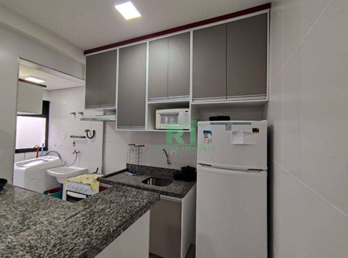 Imagem 18 de 20 de Flat Na Praia, Reformado, Beira Mar, Vista Para O Mar, Área De Lazer, 2 Dormitórios Sendo 1 Suíte, 2 Vagas De Garagem, Pitangueiras, Guarujá/sp - Fl0060