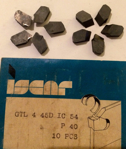Iscar Carbide Inserts -gtl 4 45d Ic 54 P 40 - Qty. 10- Ccfx