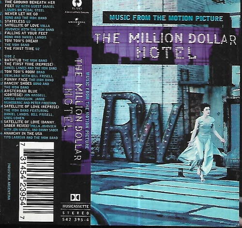 Bono U2 Album The Million Dollar Hotel Music From Motion Kct