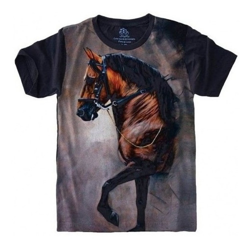 Camiseta Estilosa 3d Fullprint -  Cavalo Horse Égua
