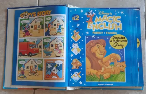 Coleção Disney's Magic English 15 Fascículos Com Fichário
