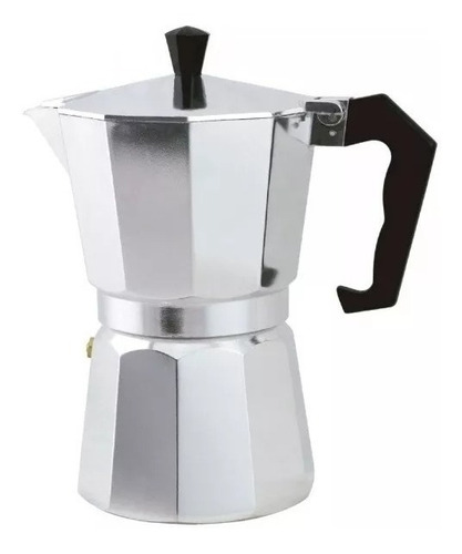 Cafeteira Italiana Manual Alumínio 6 Xícaras Café Expresso Cor Inox N A