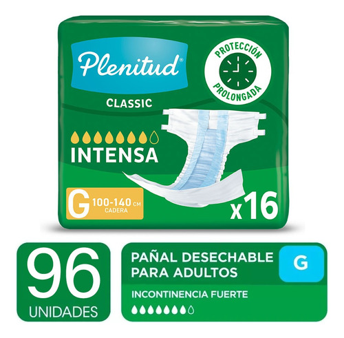 Pañal Para Adultos Plenitud Classic Pack X6