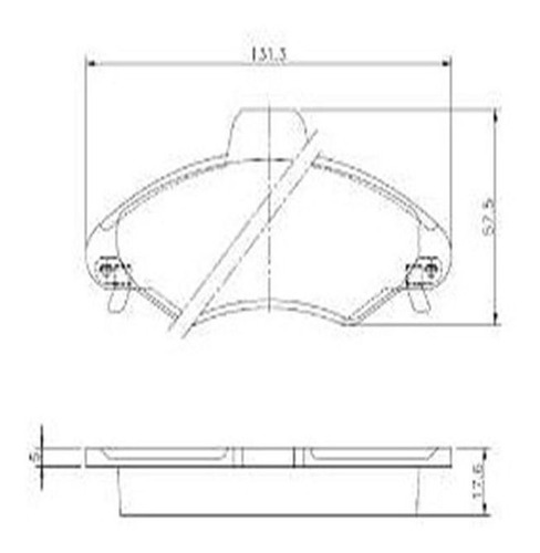 Imagem 2 de 2 de Pastilha Freio Dianteira Bosch N144 - Ford Escort - Escort S