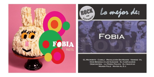 2 Cds Fobia: Lo Mejor + Pastel 30 Años En Vivo 2 Cd's Y Dvd
