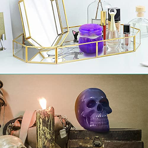 Moldes De Resina De Calavera 3d Y Moldes De Tarro De Re...