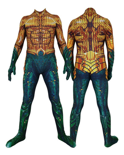 Hjb Mono Disfraz De Cosplay Aquaman Arthur Curry Halloween Traje
