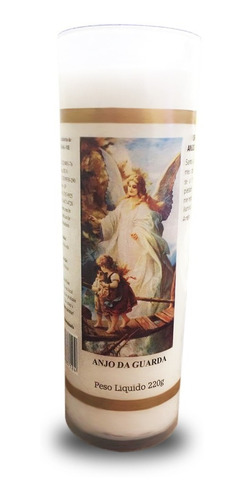 6 Velas Votivas 7 Dias Imagem Anjo De Guarda