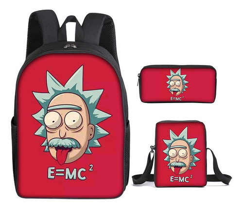 Mochila Anime Rick And Morty, Bolsa De Viaje De Gran Capacid