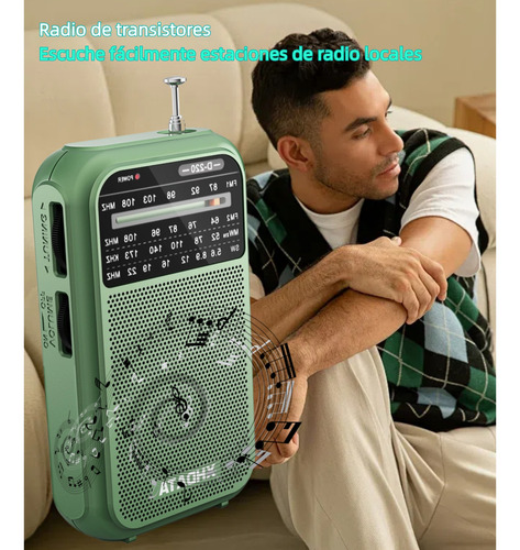 Radio Portátil Am Fm Sw Receptor De Onda Corta Estéreo 220