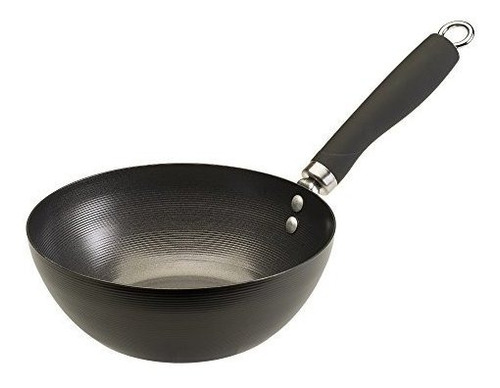 Ecolution Nonstick Carbon Wok De Acero Con Mango De Tacto Su