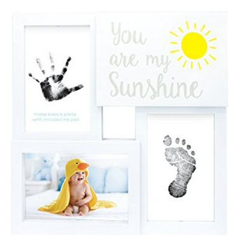 Tiny Ideas Baby Prints Collage Marco De Recuerdo Con Almohad