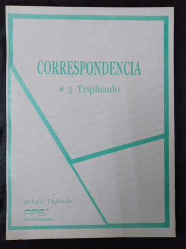 Cuaderno Correspondencia Triplicado Nº3 X 5 Unidades