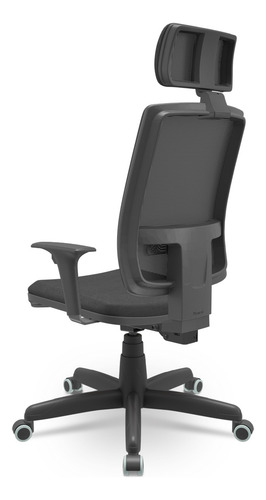 Cadeira Brizza Presidente Tela Poliéster Back System