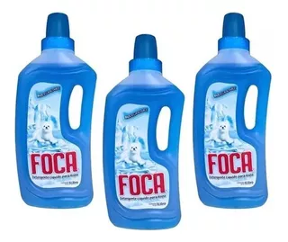 Pack 3 Jabones Detergente Líquido Foca Biodegradable 1 Lts.