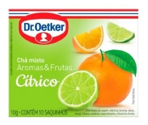 Chá Aromas & Frutas Cítrico Com 10 Saquinhos De10g Dr.oetker