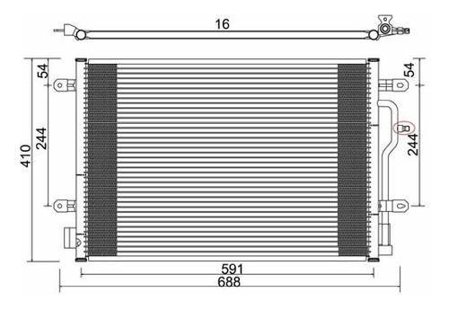 Radiador A/acond.1.8 Bfb Audi A4 2001/05