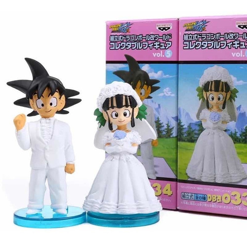Goku Y Milk Figuras De Boda Para Pastel (Usado)