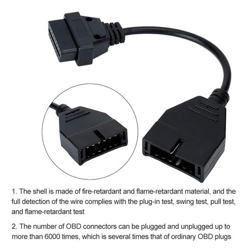 12-pin A 16-pin Obd2 De Diagnóstico Para General Motors