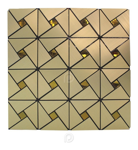 Mosaico Autoadherible Para Pared Tipo Acero/ 44pz (4m2)