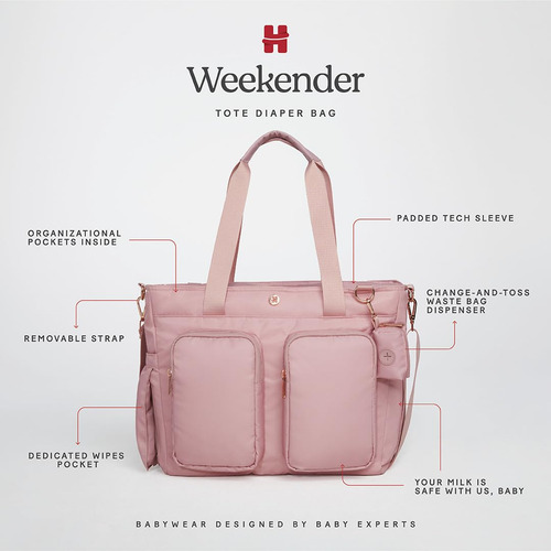 Bolsa De Pañales Huggies Carry All Weekender Tote Bridal Ros