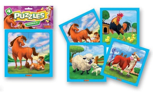 10 - Puzzle Granja -2- X4 Piezas Duravit - Del Tomate