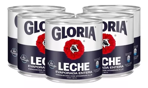 Leche Evaporada Gloria 400g X 5 Und Importado Peru