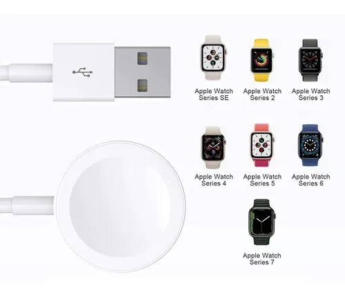 Cabo Carregador P/ Relogio Apple Watch - Series 1 2 3 4 5 6 - LX