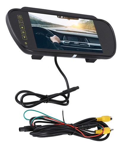 Monitor De Espelho Retrovisor, Tela Lcd De 7 Polegadas, Câme