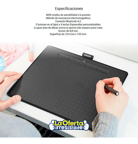Tableta Digitalizadora Wacom Intuos Ctl6100wlk0 Loi