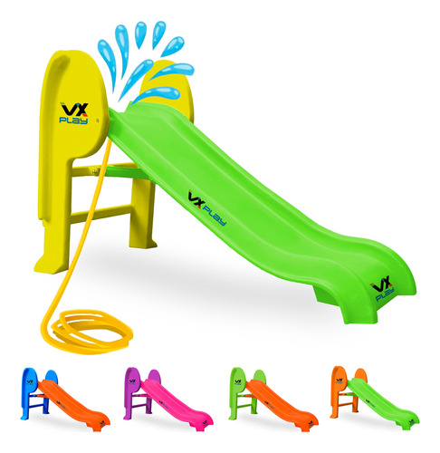 Tobogan Infantil Vxplay Plegable 2 Escalones Pileta Agua