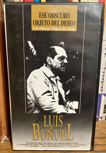 Película Vhs Ese Obscuro Objeto Del Deseo. Luis Buñuel.