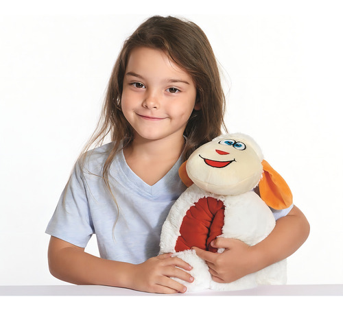 Almohada Para Viaje Infantil Cuello Para Niños Full Color Blanco/rojo