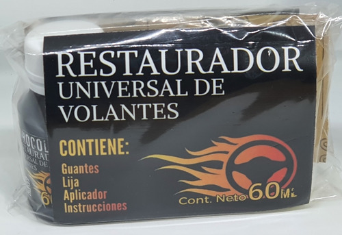 Imagen 4 de 6 de Kit Restaurador Volantes Universal Apto Goma O Cuero