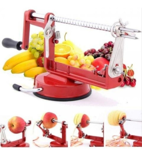 Imagen 3 de 4 de Espiropapas Cortador Profesional Papas Manzanas Facil/rapido