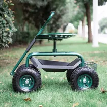 Comprar Asiento De Jardín Con Ruedas Carrito De Jardinería Kinbor