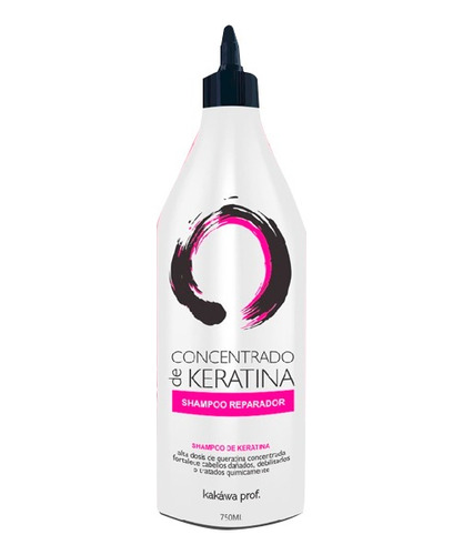 Shampoo Reparador Concentrado De Keratina Kakawa Prof 750ml