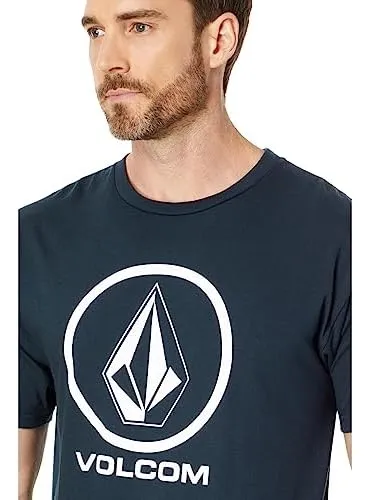 Volcom Polera De Manga Corta Crisp Stone Para Hombre, Azul