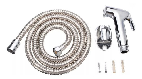Imagen 9 de 10 de Ducha Bidet Arabe Soporte + Manguera Flexible Wc Baño