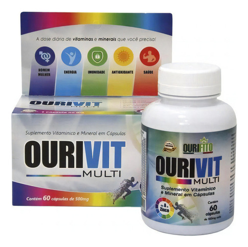 Ourifito Ourivit Multi Az 500mg C/ 60cps Vitamina
