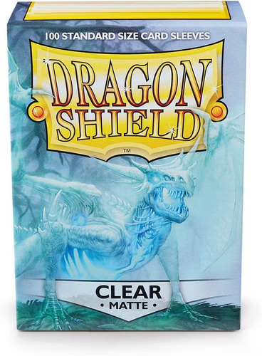 Juego De Cartas Dragon Shield Sleeves Mate, Transparente