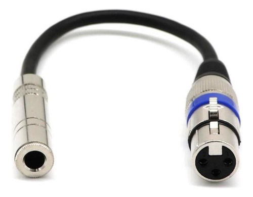 - Conector Hembra Hembra Esté A Xlr De 1/4 Pulgadas Y 6,35