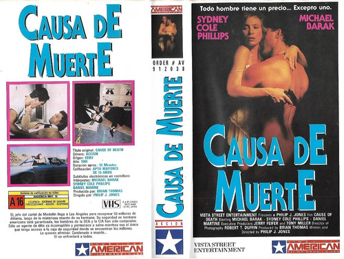 Causa De Muerte Vhs Michael Barak Sydney Coale